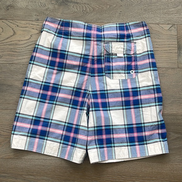 Mens Abercrombie & Fitch Fully Mesh Lined Pink, White & Blue Plaid Swim Trunks-L - Picture 3 of 8